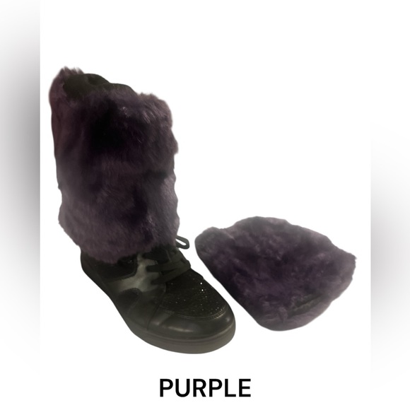 Multiple Colors Faux Fur Soft Costume Leg Warmers Boot Covers Dancewear Rave NWT - Picture 9 of 10